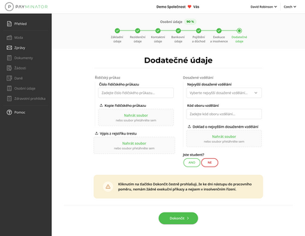 Náhled aplikace Payminator